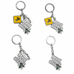Llavero Metálico Personalizado con Logotipo de Empresa, Letra de Dibujos Animados en 2D y 3D, Esmalte Duro, <span class=keywords><strong>GTA</strong></span> <span class=keywords><strong>5</strong></span> 6, Llaveros de Juegos al por Mayor - Product Image 5