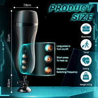 Godet de masturbation chauffant vibrant pour hommes avec voix sexy, support portable et ventouse – Pocket Pussy