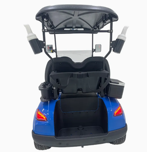 รถกอล์ฟไฟฟ้า 2 ที่นั่ง สัมผัสหรูหรา พร้อมเบาะรองรับแรงกระแทก แบตเตอรี่ลิเธียมอายุการใช้งานยาวนาน ระยะทางวิ่ง 36 หลุม เหมาะสำหรับรีสอร์ทและสนามกอล์ฟ - Product Image 4