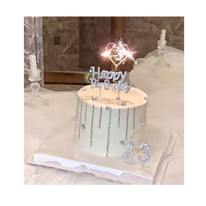 Décoration de gâteau de mariage en cristal, strass, argent, amour, pour mariage, fête de mariage, drôle, <span class=keywords><strong>2023</strong></span> - Product Image 1