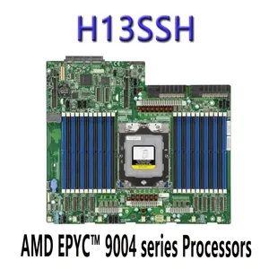 ได้รับการรับรองมาเธอร์บอร์ด E-ATX H13SSH ที่มี DDR5-4800MHz อินเตอร์เฟซ SATA กราฟิกแบบบูรณาการสำหรับเอเอ็มดี <span class=keywords><strong>epyc</strong></span> 9004โปรเซสเซอร์ - Product Image 2