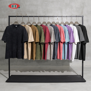 <span class=keywords><strong>T</strong></span>-shirt graphique surdimensionné pour homme en coton 100% délavé à l'acide personnalisé de 260 g, style streetwear vintage, impression DTG, lavage vintage, <span class=keywords><strong>B</strong></span> - Product Image 1
