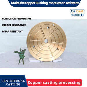 ZCuSn10Pb5 customizable Cone Crusher Parts Oiless Self Lubricating <b>Graphite</b> brass Sliding Plate bronze bushings - Product Image 6