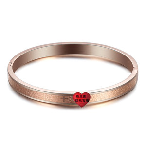 Bracelets de couple gravés en acier inoxydable 6 mm Or rose Or Argent Noir Bijoux unisexes Cadeau - Product Image 2