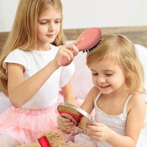 Cepillo Masajeador para el Cuidado del Cabello con Diseño de Paleta de Goma Ventilada - Impermeable, Cojín Suave, Cerdas de Nylon y Cerdas de Jabalí / Cepillo Desenredante para Cabello Seco - Product Image 4