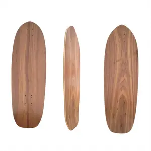 Novo design Pro canadense bordo personalizado top grade suave surf-skate deck OEM folheado colorido surfskateboard deck