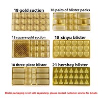 Valentinstag Schokoladen-Geschenkbox Weihnachtsthema 18-Fächer Ferrero Goldgeprägte Oberfläche Bronziert