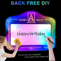 Présentoir LED VIP personnalisé avec logo OEM, panneau lumineux à lettres LED pour discothèque, fête, lounge, bar