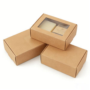 <b>Window</b>-type eco-friendly and biodegradable corrugated cardboard box for soap packaging - Product Image 5