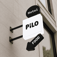 Enseigne lumineuse LED en acrylique en gros, enseigne personnalisée avec logo lumineux pour restaurant, hôtel, centre commercial