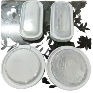 Luminaire LED extérieur 24W, type Bulkhead, avec couvercle ABS+PC et base en aluminium, lampe murale ronde ovale, utilisation en jardin, montage en surface - Product Image 4