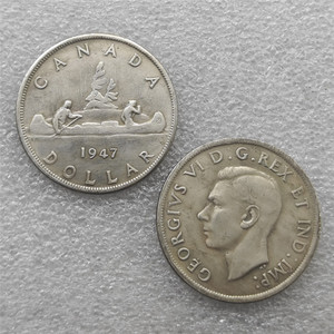 1945,1947,1948 Canada 1 dollar antieke stijl herdenkingsmunten, geschenken, woondecoratie - Product Image 2