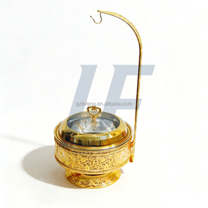 ชุดอุ่นอาหารบุฟเฟ่ต์แบบหม้อไฟ พร้อมโลโก้สั่งทำ ถาดอุ่นอาหารทรงกลม สำหรับงานอีเว้นท์ ชุดอุ่นอาหารบุฟเฟ่ต์สำหรับเชฟ - Product Image 5