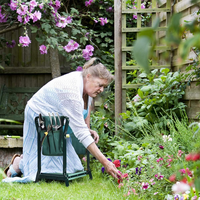 Siège pliant robuste pour jardin et extérieur, banc portable avec coussin EVA et sac à outils, idéal pour le jardinage et les cadeaux