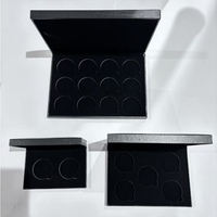 12 pièces 40mm boîte de rangement de pièces de monnaie boîte-cadeau en papier plastique pour capsule de 45mm taille extérieure