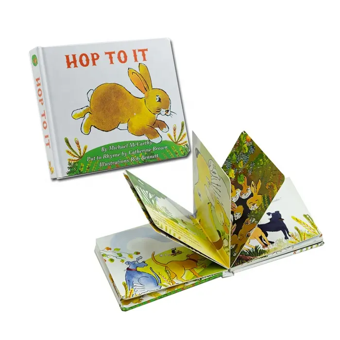 Custom Comic Baby Kinderen Hardcover Board Boek Afdrukken Service Op Vraag