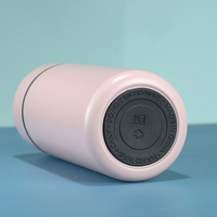 Bouteille Thermique en Acier Inoxydable avec Thermomètre LED 500ml Rose - Utilisation au Bureau - Isolation 12-24 Heures - Garde les Boissons Chaudes ou Froides