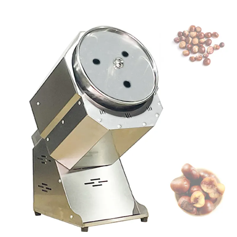 110V Small Roasting Machine Chestnut Peanut Melon Seed Coffee Bean Walnut Nut Roaster Stainless Steel Baking Roller Machine