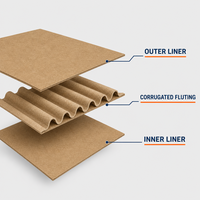 Boîte d'expédition en carton ondulé E-Flute personnalisée à faible MOQ, imprimée, recyclable, pour la logistique e-commerce et la livraison