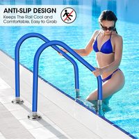 Couverture d'échelle de piscine en néoprène avec protecteur d'escalator à glissière manchon d'accoudoirs de clôture de piscine antidérapant manchon de main courante de piscine