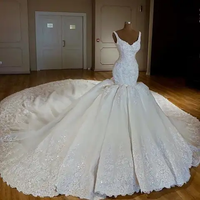 Robe de mariée S1434A 2024 de luxe, faite à la main, élégante, avec décoration en dentelle, perles et sequins de haute qualité, livraison directe personnalisée