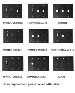 Piastra SS in bronzo retrò nero dorato personalizzato 30 giorni in ottone Knulred Toggle 110V presa per interruttore a parete Standard americano - Product Image 5