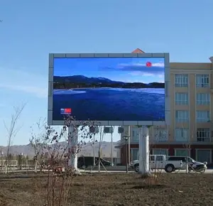Hdビデオ巨大な大きな広告ledテレビ壁p3屋外ledディスプレイボード広告