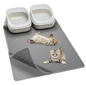 Alfombrilla de arena moderna de PVC/EVA de alta calidad, fácil de limpiar e impermeable para gatos y perros, alfombrilla para mascotas al por mayor hecha de goma de silicona - Product Image 1