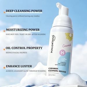<span class=keywords><strong>Espuma</strong></span> <span class=keywords><strong>Limpiadora</strong></span> <span class=keywords><strong>con</strong></span> Ceramidas HALORINNA 100ml <span class=keywords><strong>con</strong></span> Ácido Hialurónico, <span class=keywords><strong>Espuma</strong></span> Hidratante para una Limpieza <span class=keywords><strong>Facial</strong></span> Profunda y Suave de los Poros - Product Image 3