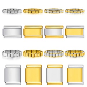 Brazalete Modular de Acero Inoxidable con Cierre Magnético Elástico, Diseño Geométrico de Cubo, Accesorio de Joyería para Reloj - Product Image 5