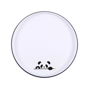 Wuhe Melamine Tableware Set 10pcs Black Panda Design Durable Hotel Use - Product Image 5