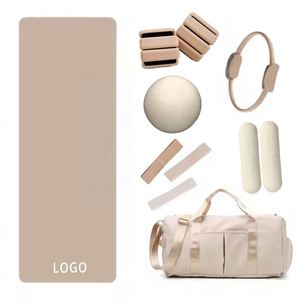 <b>Custom</b> <b>logo</b> Gym Yoga <b>Ball</b> & Round Pilates Ring Fitness Set Silicone Ankle Weights Resistance Band Pilates Kit - Product Image 3