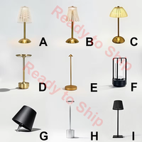 Lampe de Table LED Rechargeable Sans Fil à Touche, Design Moderne du Fabricant, pour Restaurants, Décoration de Luxe, Hôtels, Lampe de Nuit Portable à Batterie