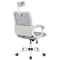 Chaise de bureau pivotante ergonomique moderne et élégante à dossier haut en tissu pour visiteurs, confortable et à prix abordable