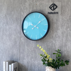 Relojes de pared redondos azules de lujo modernos de precio bajo de fábrica de 51cm, reloj colgante de pared decorativo creativo para el hogar, reloj Dropshipping 2025 - Product Image 4