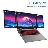 Laptop Layar Ganda OEM ODM 19201200 19201280 Layar IPS DDR4 2600Hz RAM Keyboard Backlit Windows Notebook untuk Penggunaan Kantor