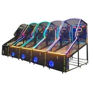 Kapalı arcade sepet topu sikke işletilen Arcade Lcd kapalı spor yetişkin sokak basketbol tabancalı atari salonu oyun makinesi