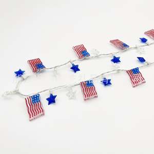 Collar Luminoso LED del Día Nacional Americano, Decoración LED con la Bandera del Día de la Independencia, Regalo para Fiestas, Gran Venta en Amazon - Product Image 1