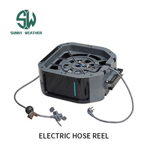 Enrouleur de <span class=keywords><strong>tuyau</strong></span> combiné 5-en-1 avec pistolets de nettoyage et embouts de protection |   Eau/Électricité/Air/Mousse double/Professionnel haute pression - Product Image 6