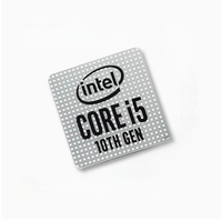 100 autocollants découpés pour Intel Core I5-10e génération, autocollants unilatéraux pour processeur, étiquettes anti-contrefaçon