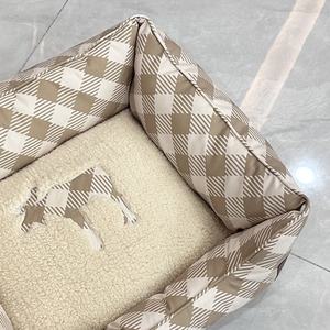 Extra großes Hunde bett Weich Flauschig Anti Angst Modern Rechteck Bulk Hypo allergen Custom Oem Design Hunde bett Modern - Product Image 2