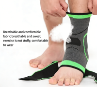 Attelle de cheville élastique respirante, bandage de compression sportif, protection professionnelle anti-entorse, soutien pour l'arthrite, qualité hospitalière