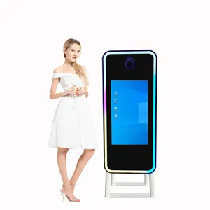 40 inch selfie Magic Photo Booth Mirror with Camera Printer software touch All In one for Wedding and events