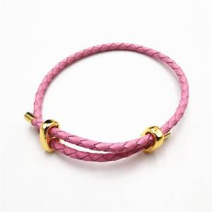 Braided <b>Couple</b> <b>Bracelet</b> Stretchable Unisex Jewelry Black Red Pink White Manual Crafted Style Commute Gift - Product Image 4