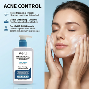 <span class=keywords><strong>Gel</strong></span> <span class=keywords><strong>Nettoyant</strong></span> <span class=keywords><strong>Visage</strong></span> à l'Acide Salicylique et aux Acides Aminés pour l'Acné et le Contrôle du Sébum – Nettoyage en Profondeur et Hydratation - Product Image 6