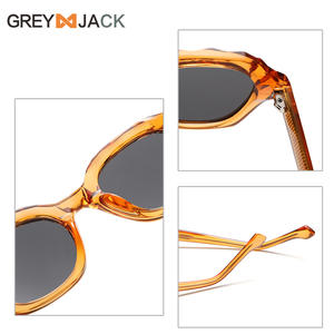 แว่นกันแดดผู้หญิงเกรย์แจ็คกรอบสีส้ม TR โลหะ UV400 เลนส์โพลาไรซ์ TAC ประเภท 3 ที่บังแดด KG2555 - Product Image 4