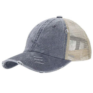 Gorras Personalizables con Logotipo, Gorra de Béisbol con Cola de Caballo, Gorra Desgastada de Algodón Lavado, Gorras Vintage para Mujer para Actividades al Aire Libre - Product Image 1