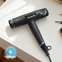 Sèche-cheveux électrique pliable à haute vitesse et faible bruit, en céramique tourmaline ionique, pour un coiffage sans frisottis