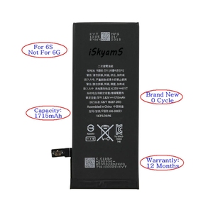 แบตเตอรี่สำรอง I6S 1715mAh Li-Polymer สำหรับ 6S อะไหล่ภายใน ได้รับการรับรองมาตรฐาน CE RoHS คุณภาพสูง มีสินค้าในสต็อก ขายส่งจำนวนมาก - Product Image 2