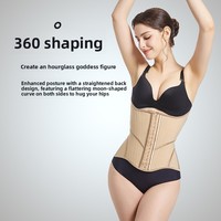 Faja Reductora Deportiva de Nylon Transpirable con Soporte Lumbar y Abdominal, Diseño de Malla de 21 Varillas, Efecto Moldeador de Cintura y Espalda Alta, Ideal para Verano